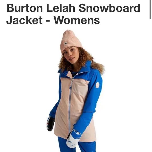 Burton Lelan Snowboard Ski Blue Pink Jacket women - Picture 3 of 9